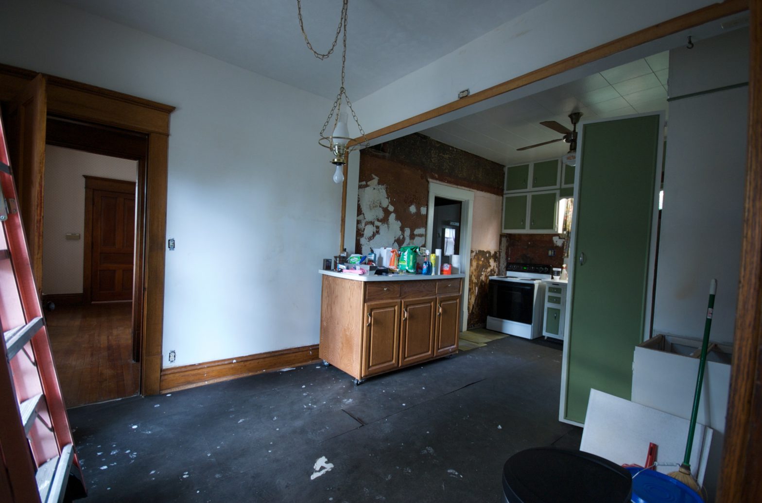 The Work Begins: Kitchen