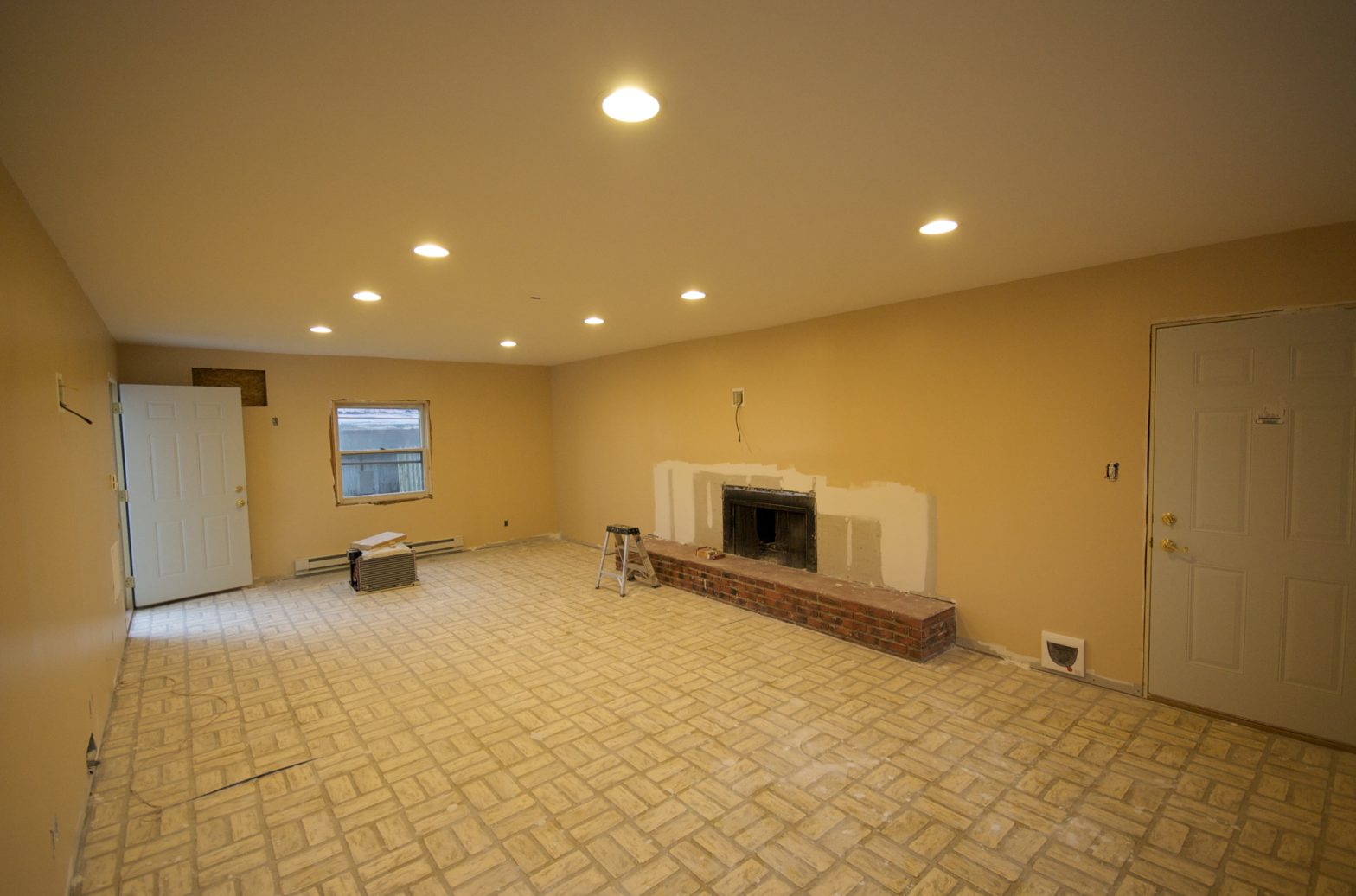 Just before the floor install