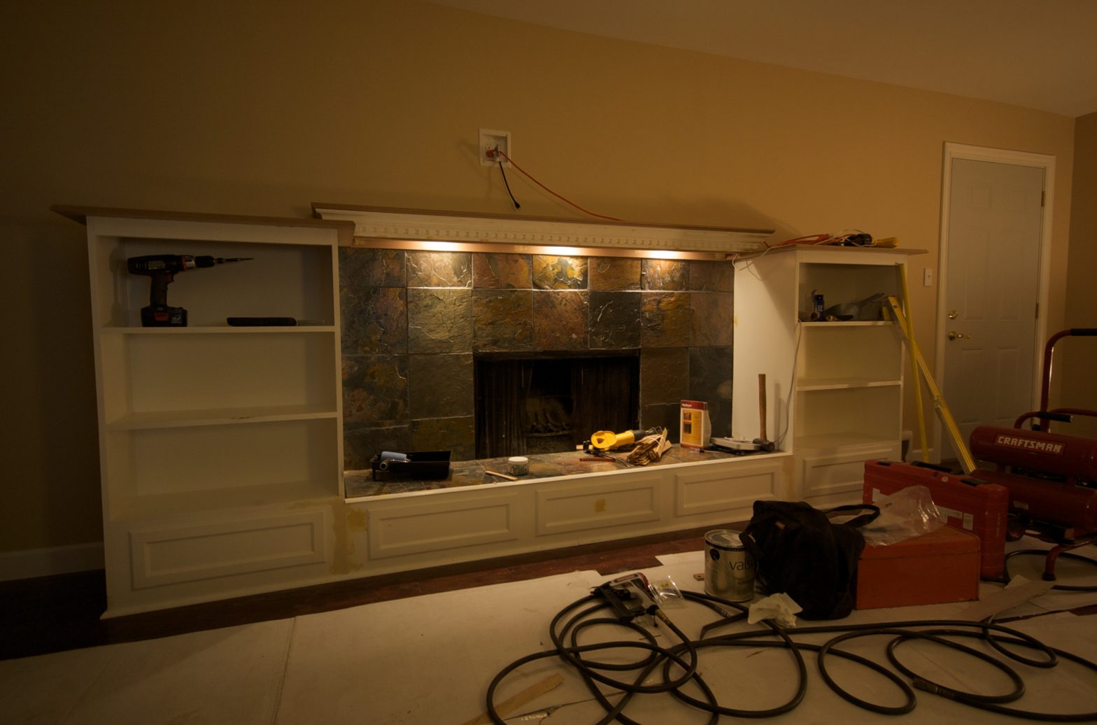 The fireplace is almost done (lighting)