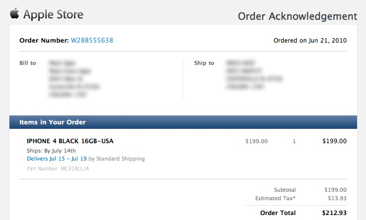iPhone 4 Ordered!