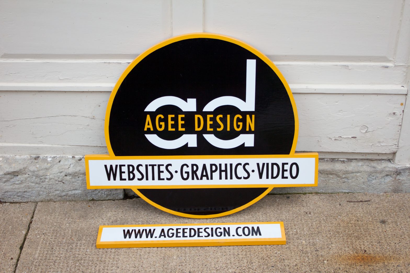 Agee Design sign is nearly complete!