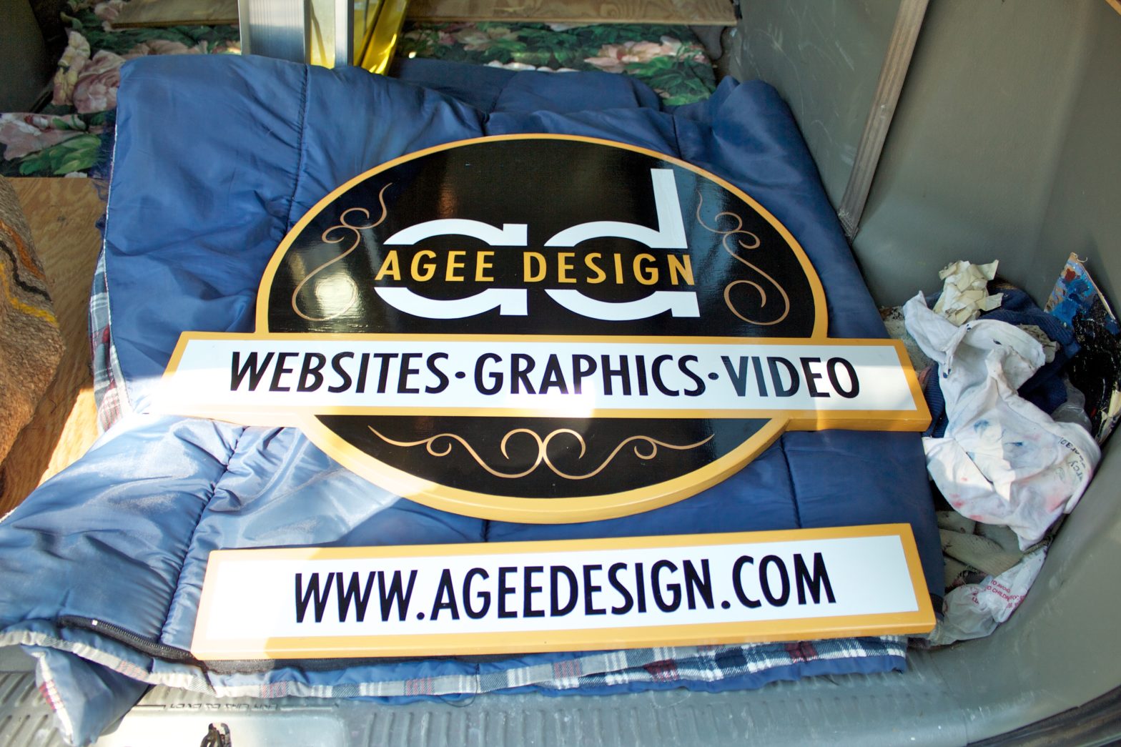 Agee Design sign completed!