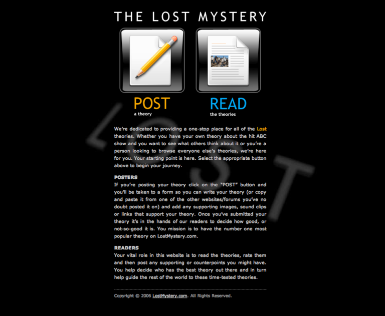 The Lost Mystery