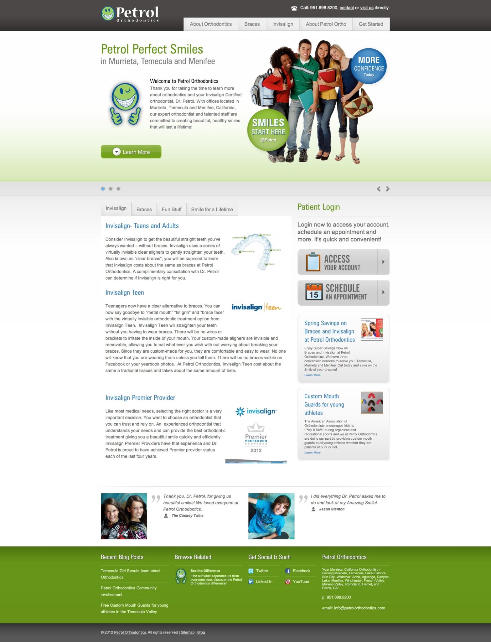 Orthodontist Temecula Murrieta Menifee | Orthodontic Braces | Invisalign Premier Provider | Invisible Clear Braces
