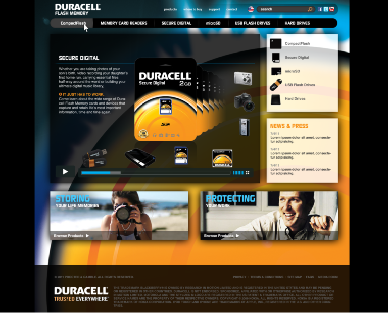 Duracell Flash Memory