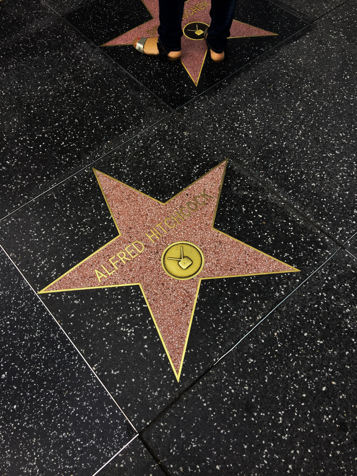 Alfred Hitchcock’s star on Hollywood Blvd.