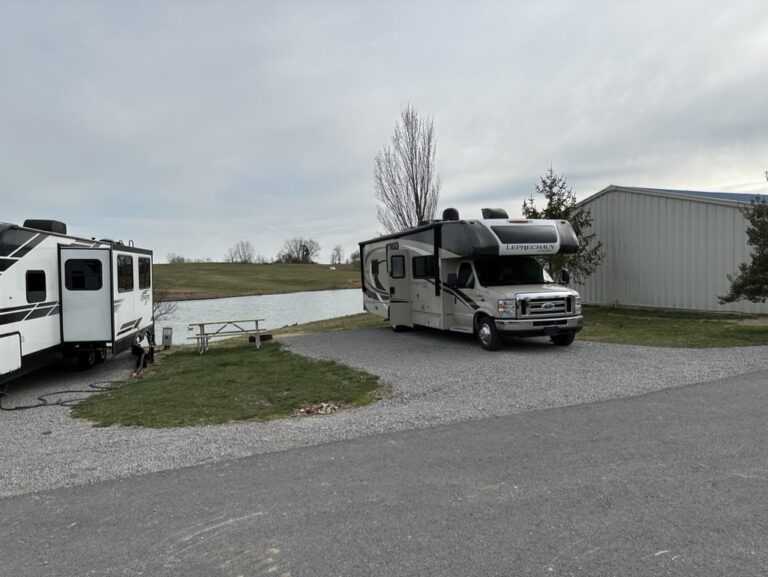 First campsite with the new RV! Georgetown, KY